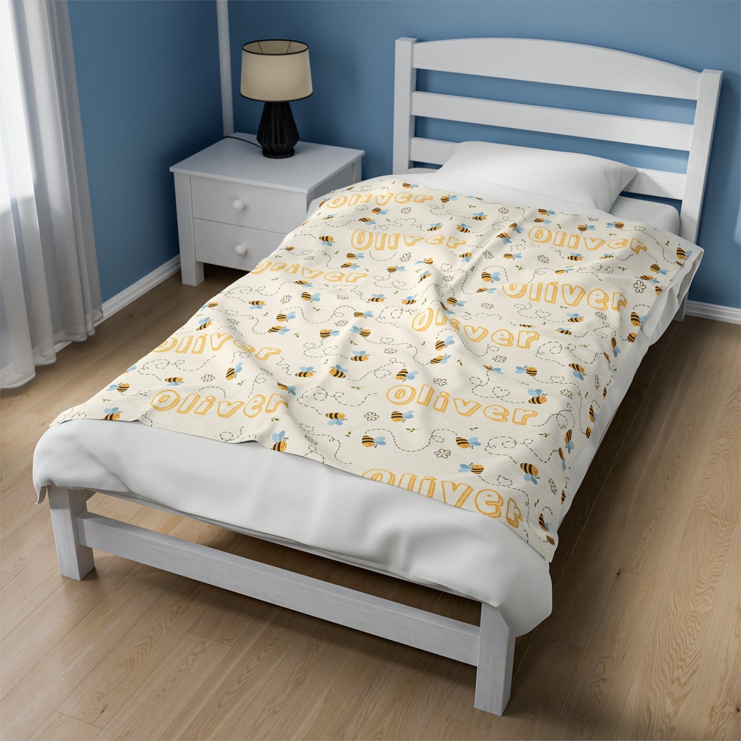 Personalized Baby Blanket - Bees