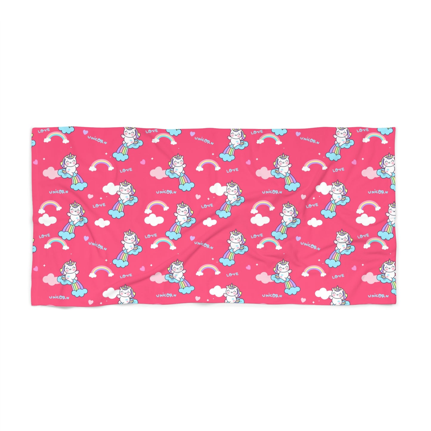 Beach Towel - Rainbow Unicorn