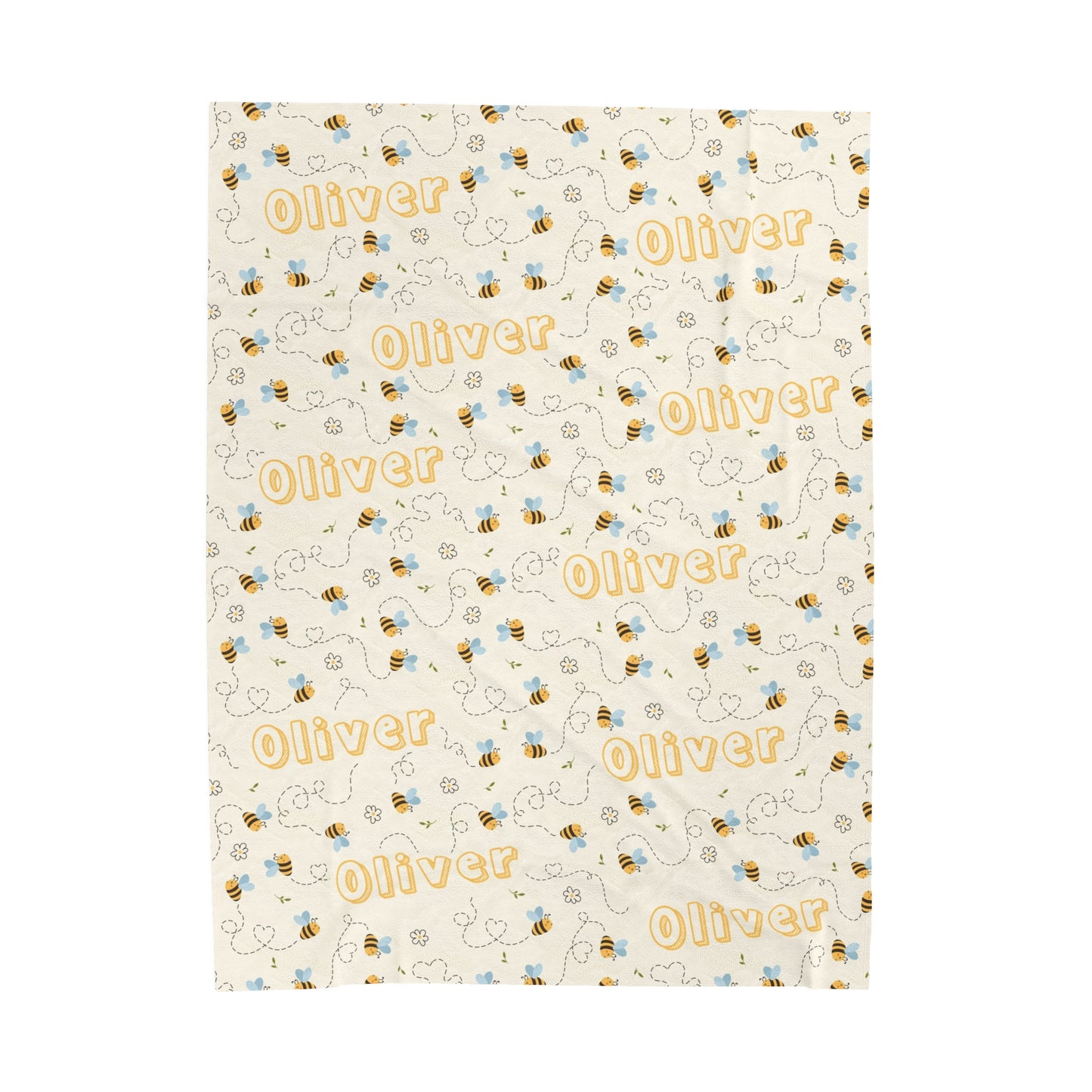 Personalized Baby Blanket - Bees