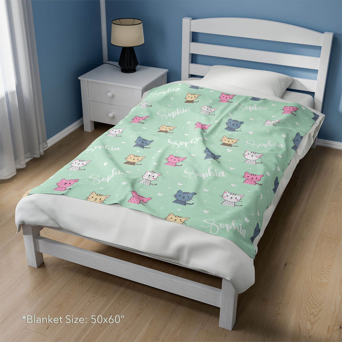 Personalized Baby Blanket - Cute Kittens