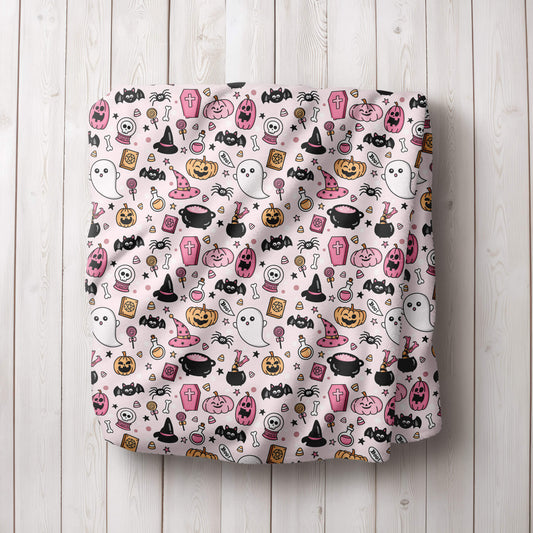 Halloween Blanket - Pink Halloween