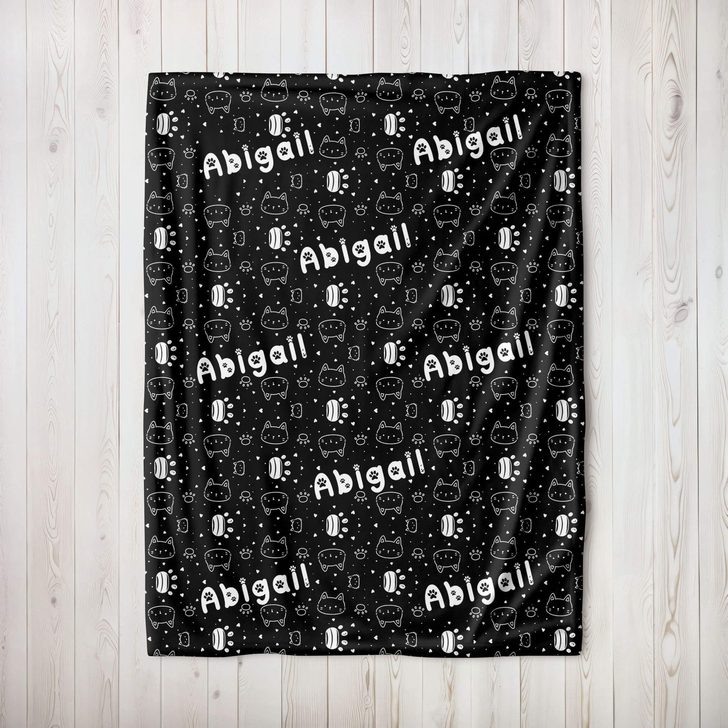Personalized Name Blanket - Cute Cats
