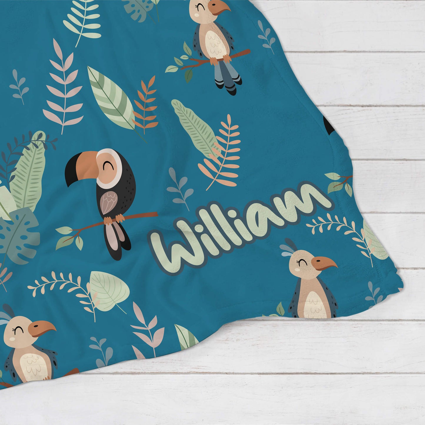 Personalized Baby Blanket - Toucan