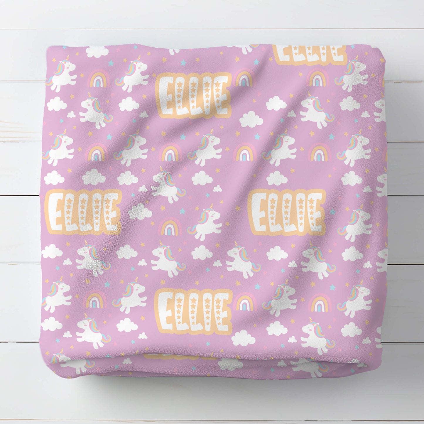Personalized Baby Blanket - Unicorn Star