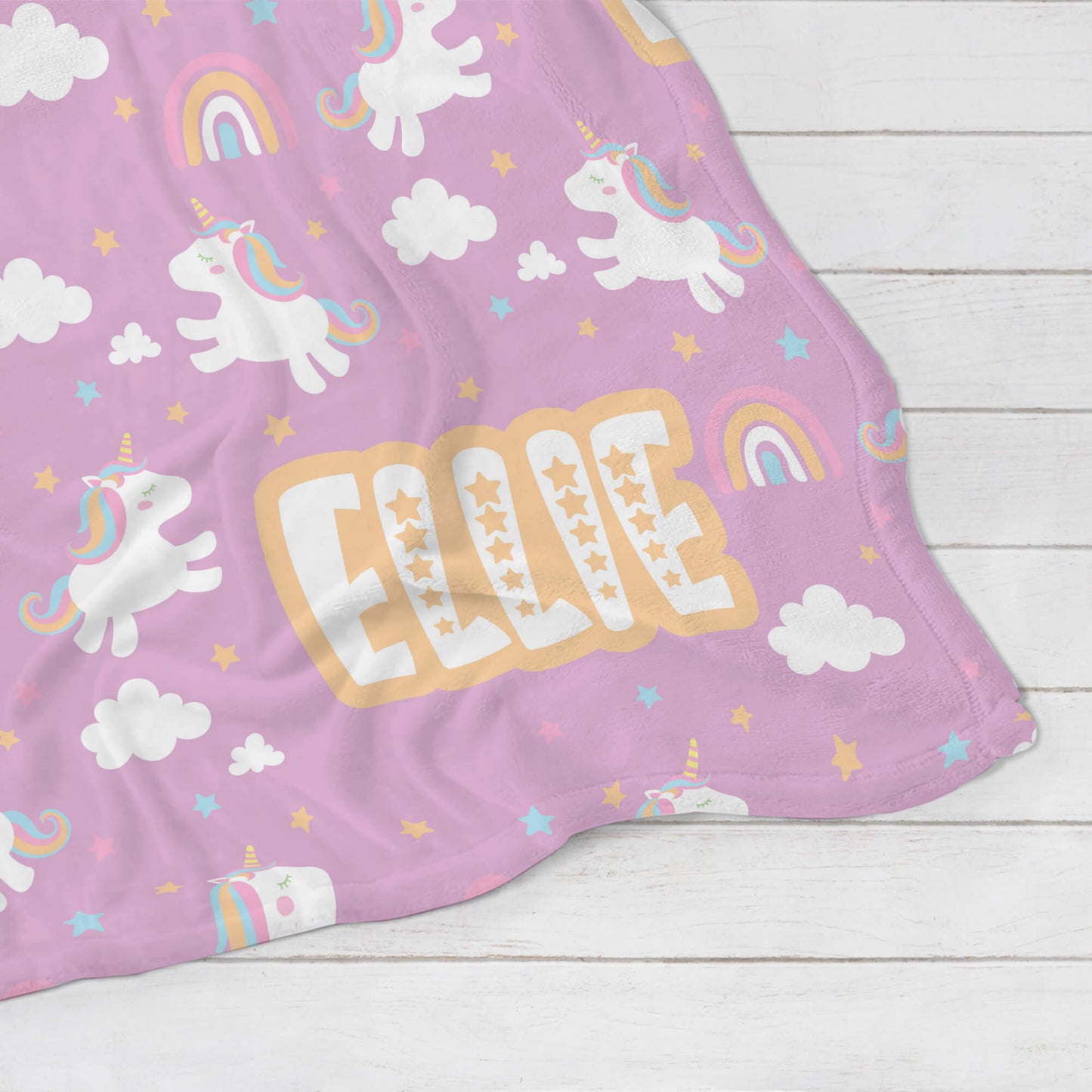 Personalized Baby Blanket - Unicorn Star