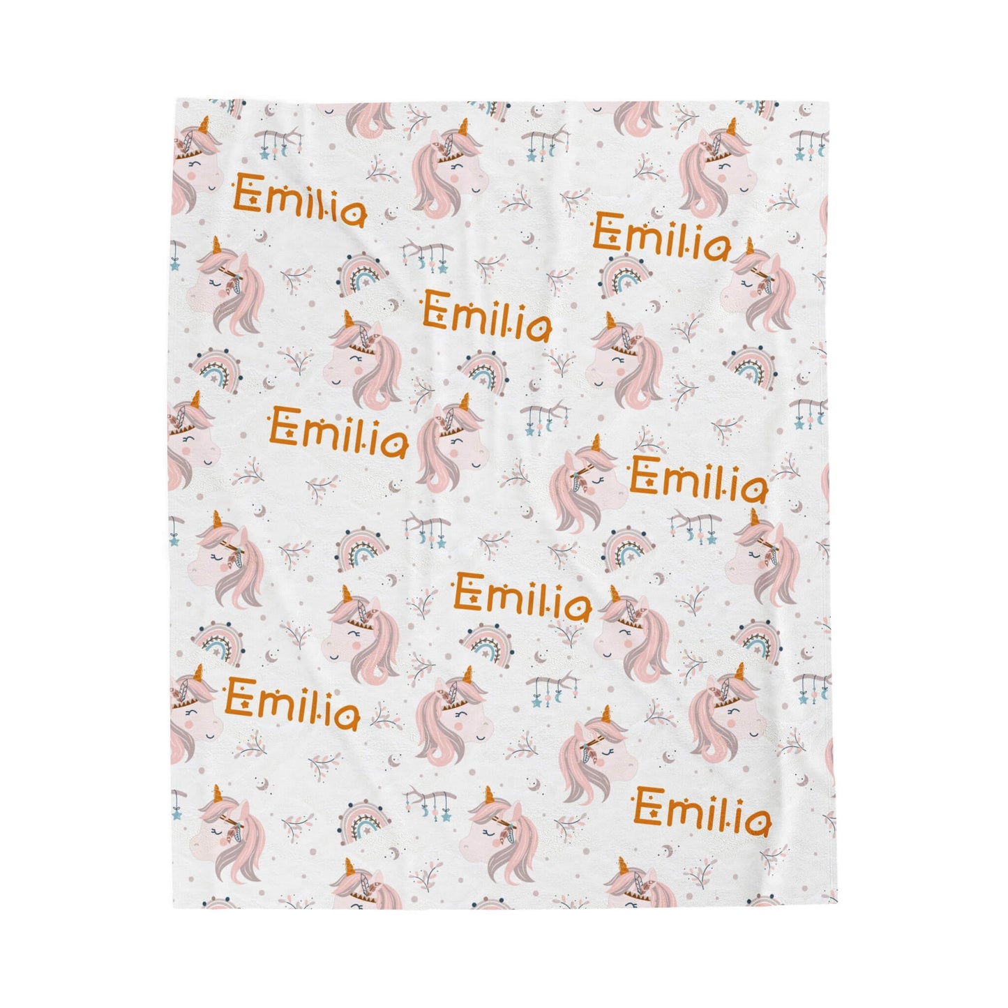 Personalized Baby Blanket - Fantastic Unicorn