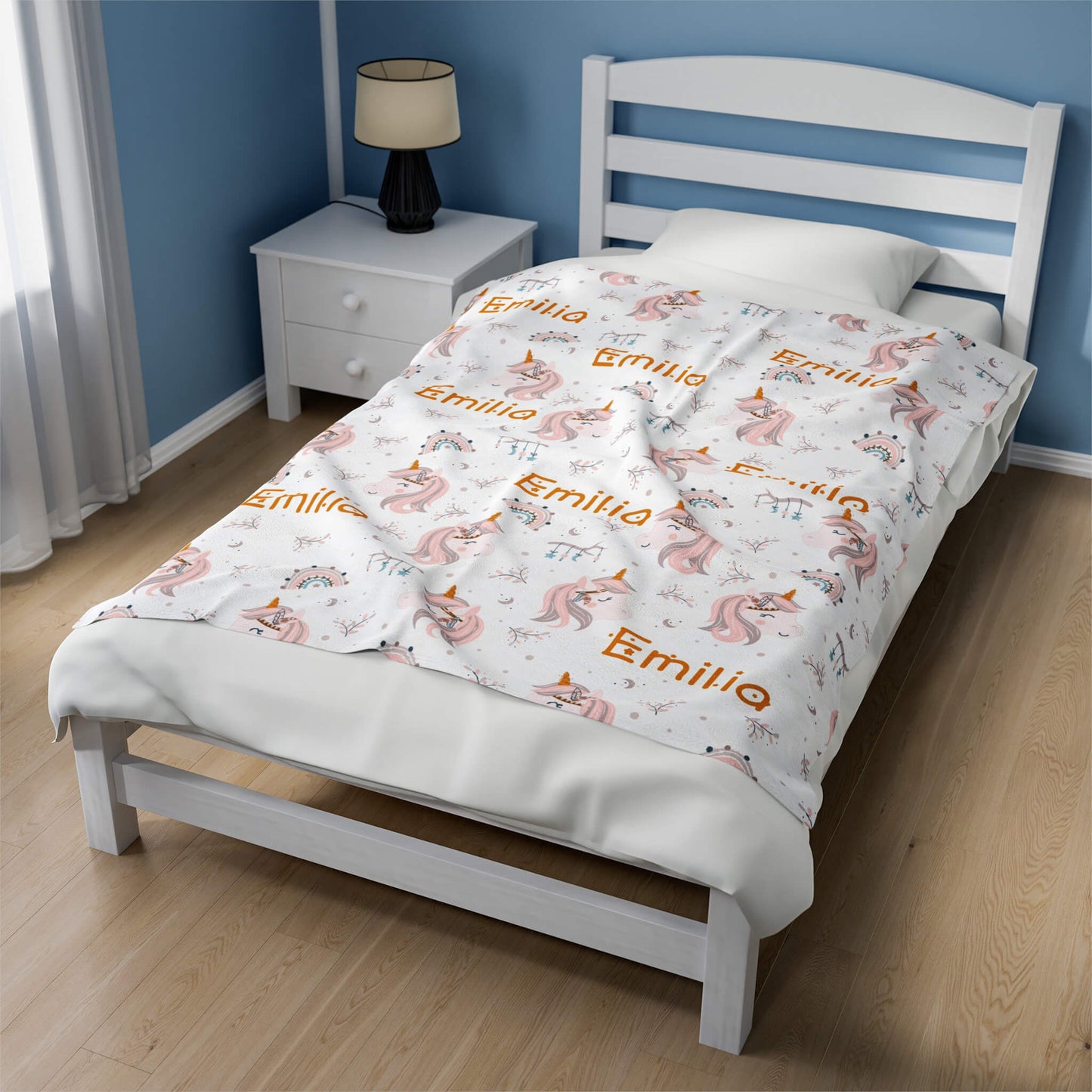 Personalized Baby Blanket - Fantastic Unicorn