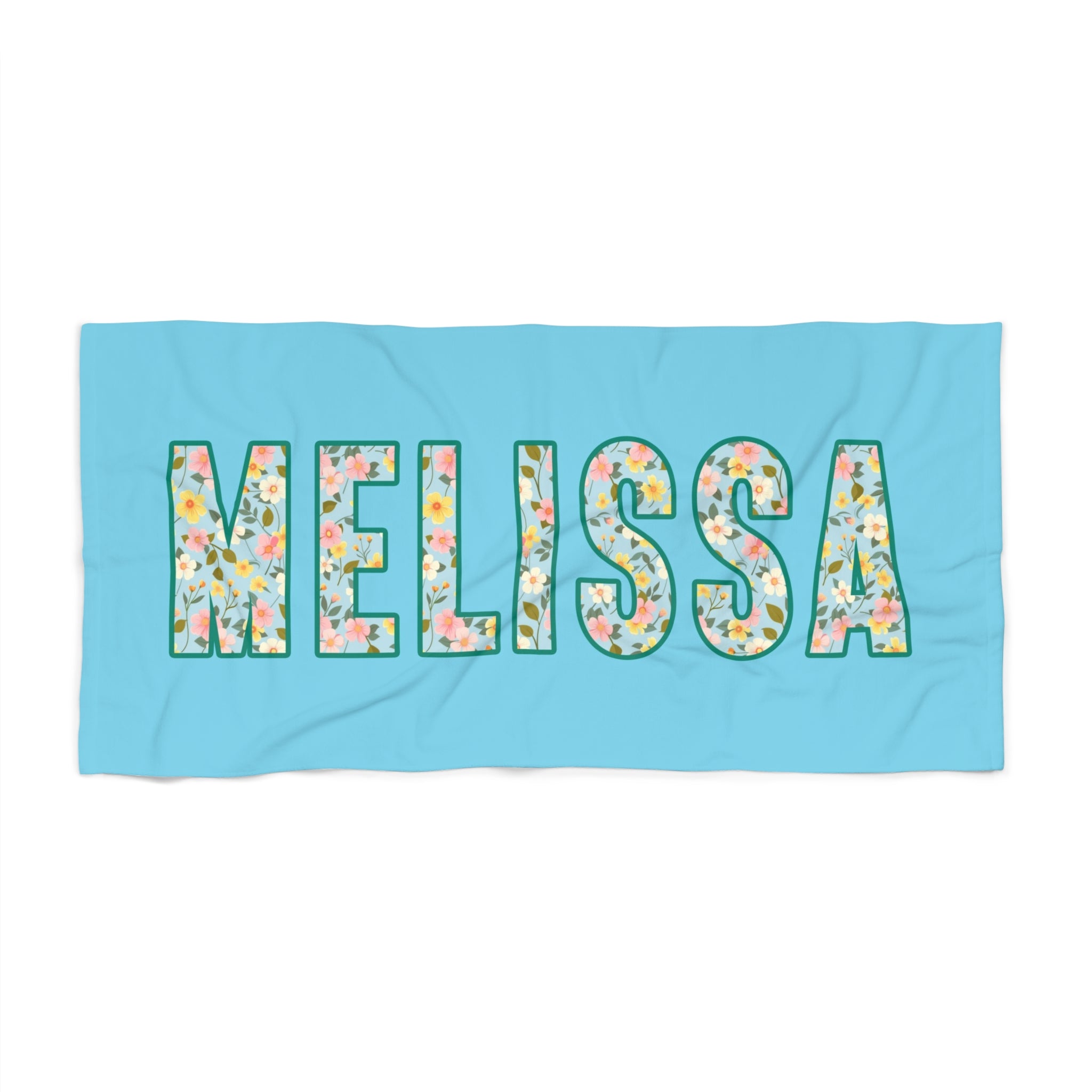 Personalized Beach Towel - Spring Mood