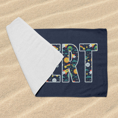 Personalized Beach Towel - Mysterious Space