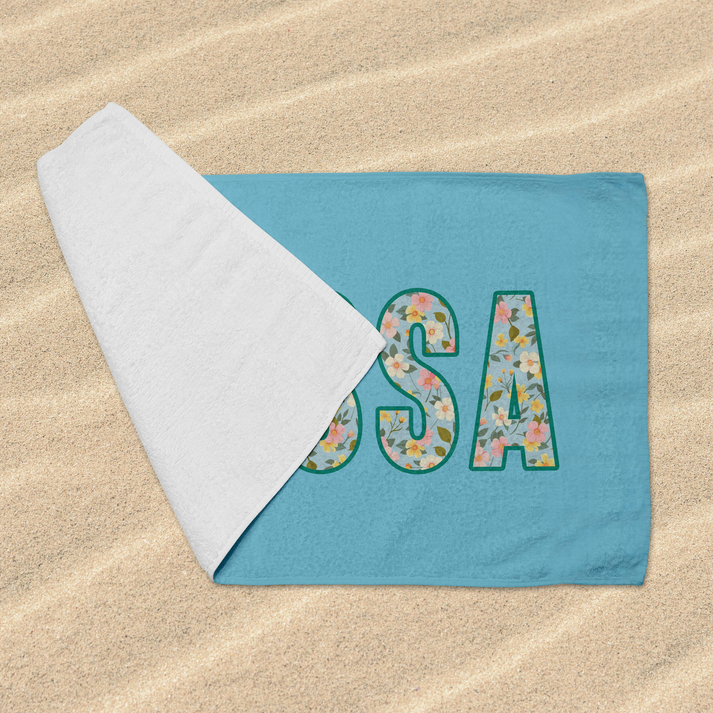 Personalized Beach Towel - Spring Mood