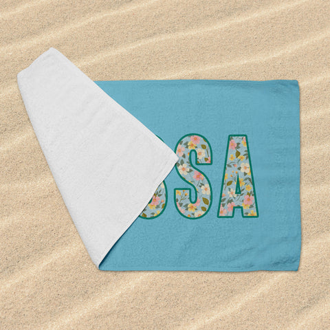 Personalized Beach Towel - Spring Mood