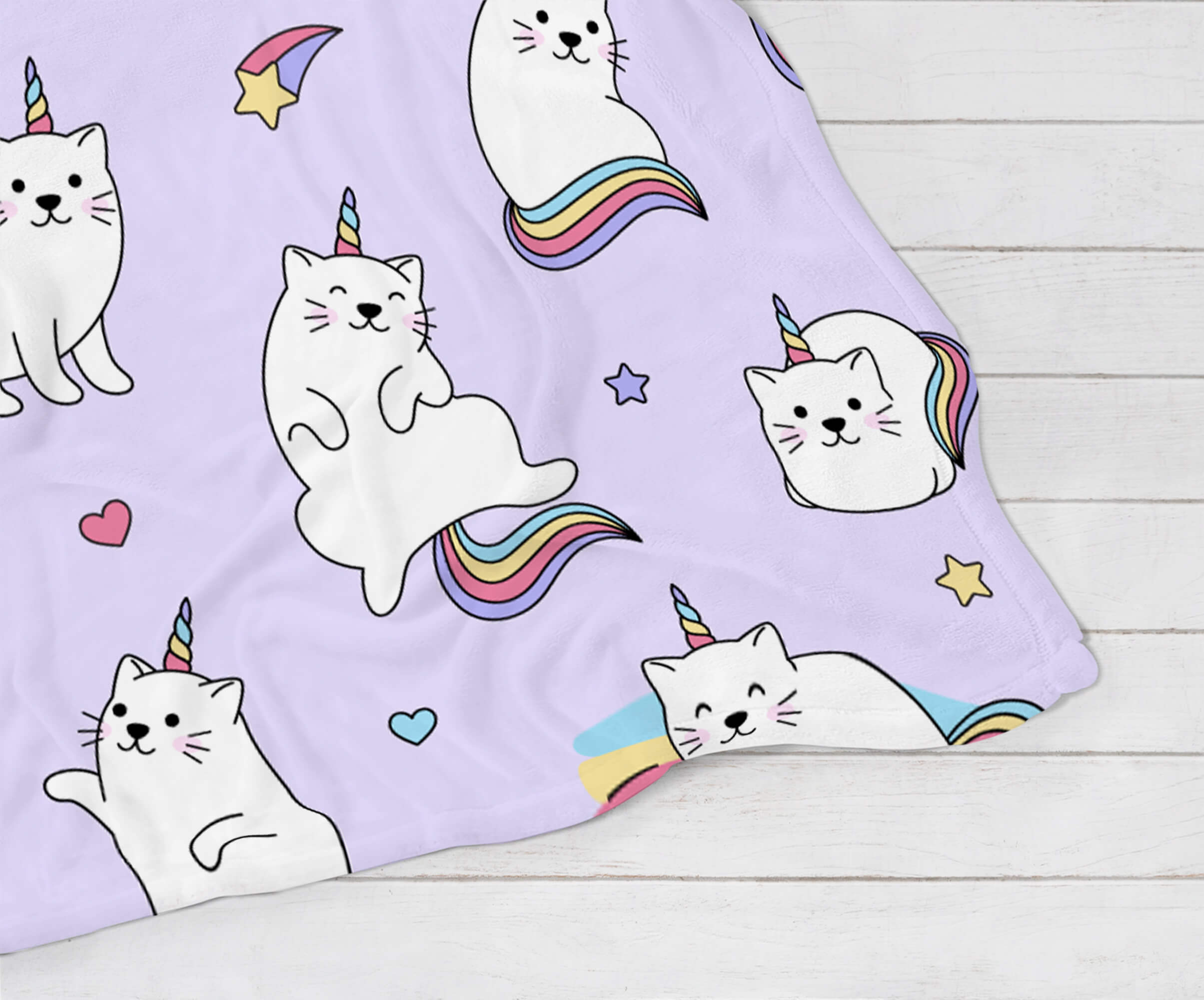 Cozy Blanket - Cat Unicorn