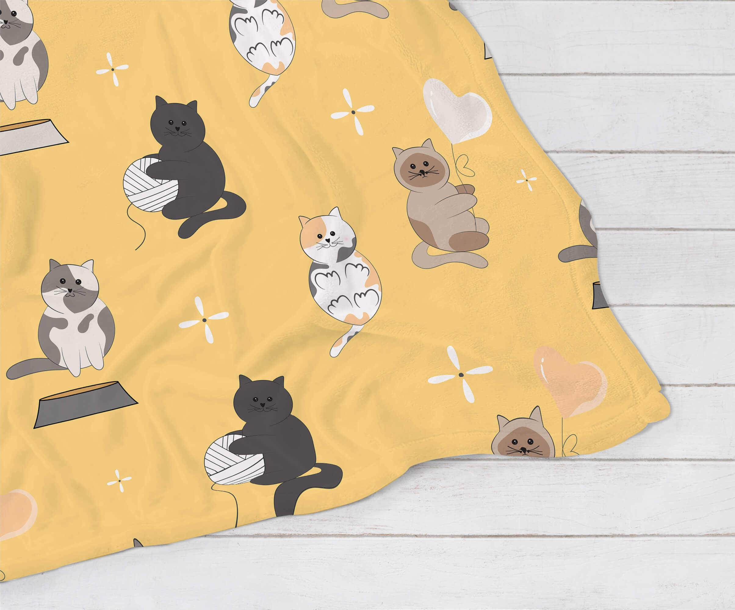 Cozy Blanket - Playful Kittens