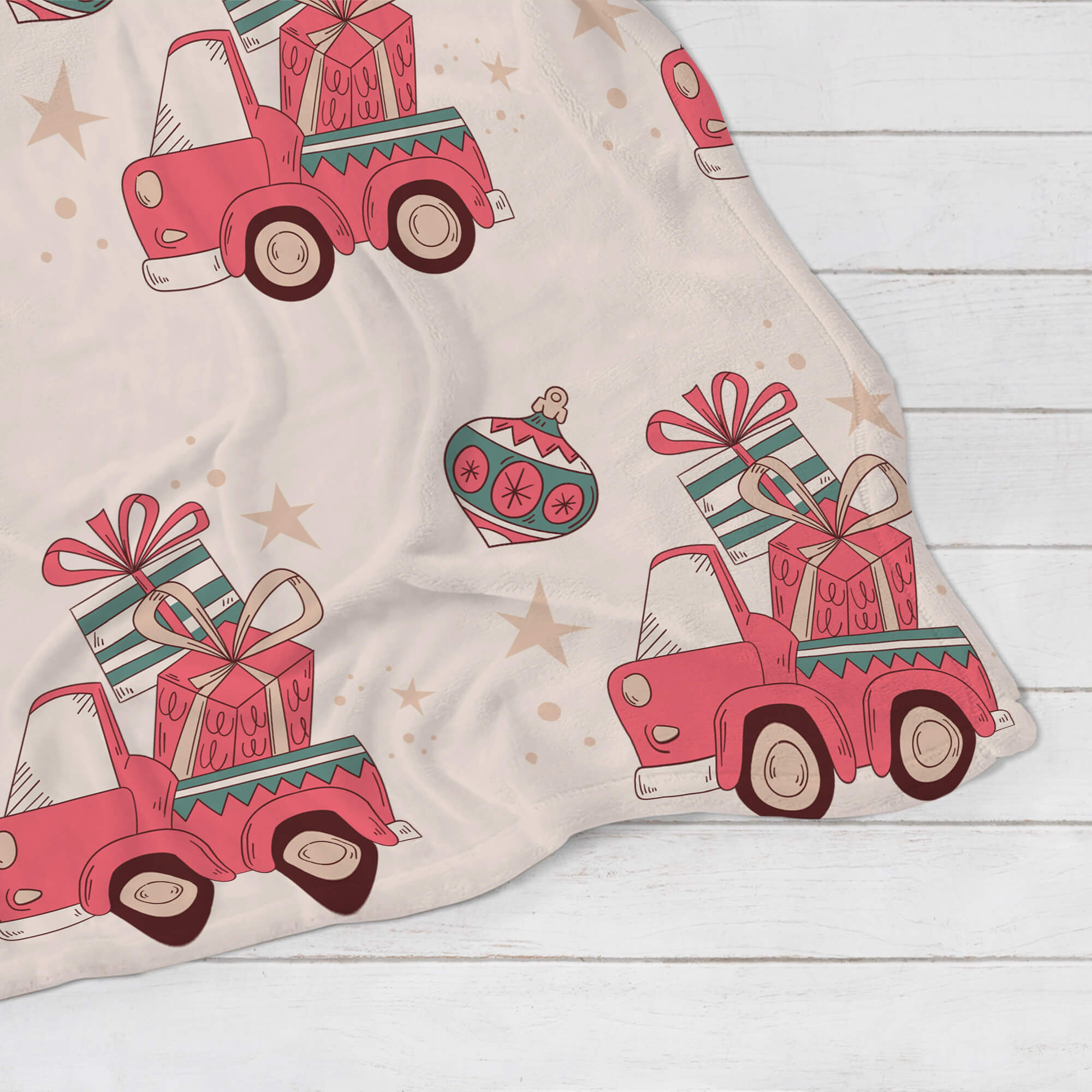 Christmas Blanket - Car With Gifts