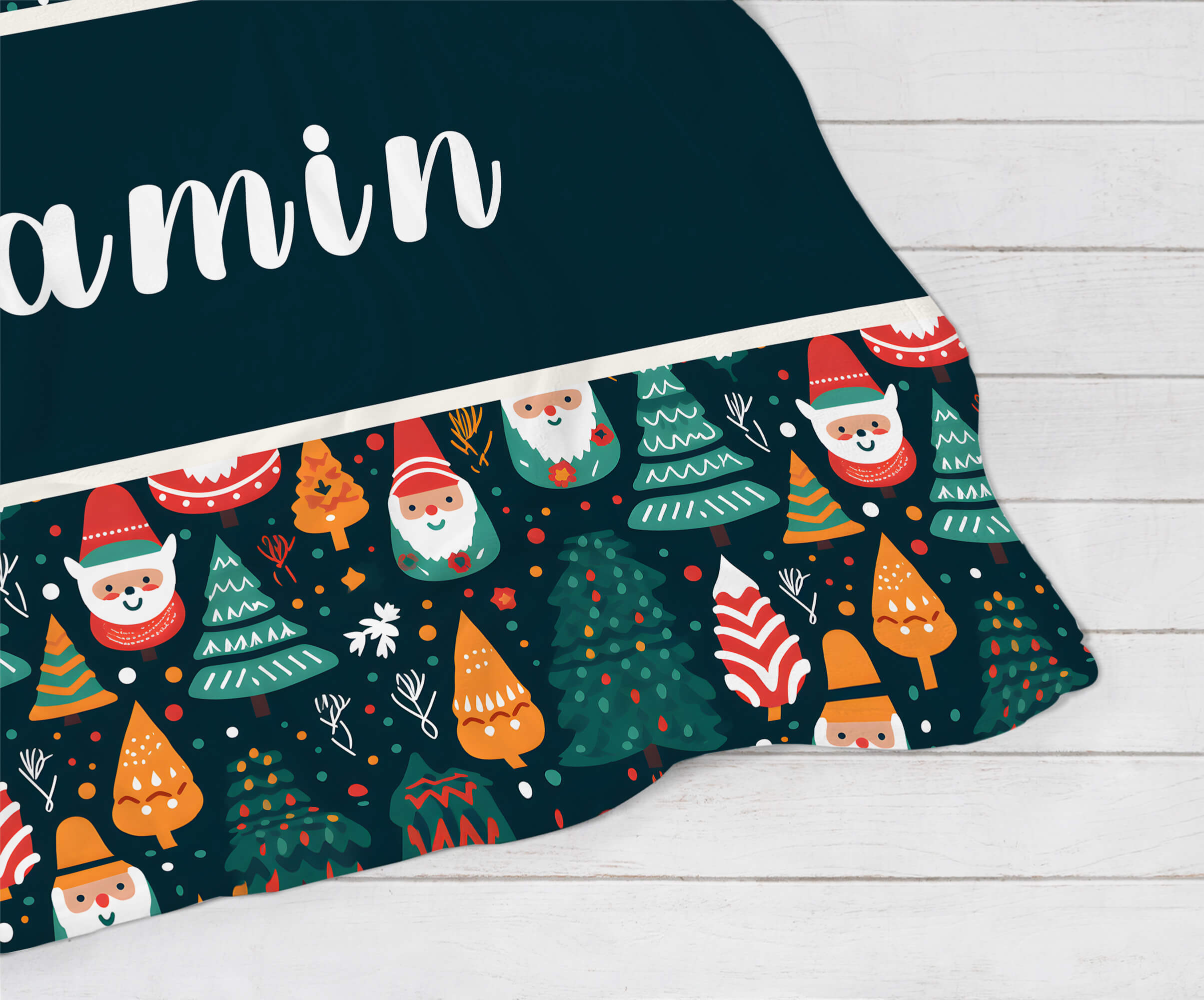 Personalized Christmas Blanket - Cute Gnomes