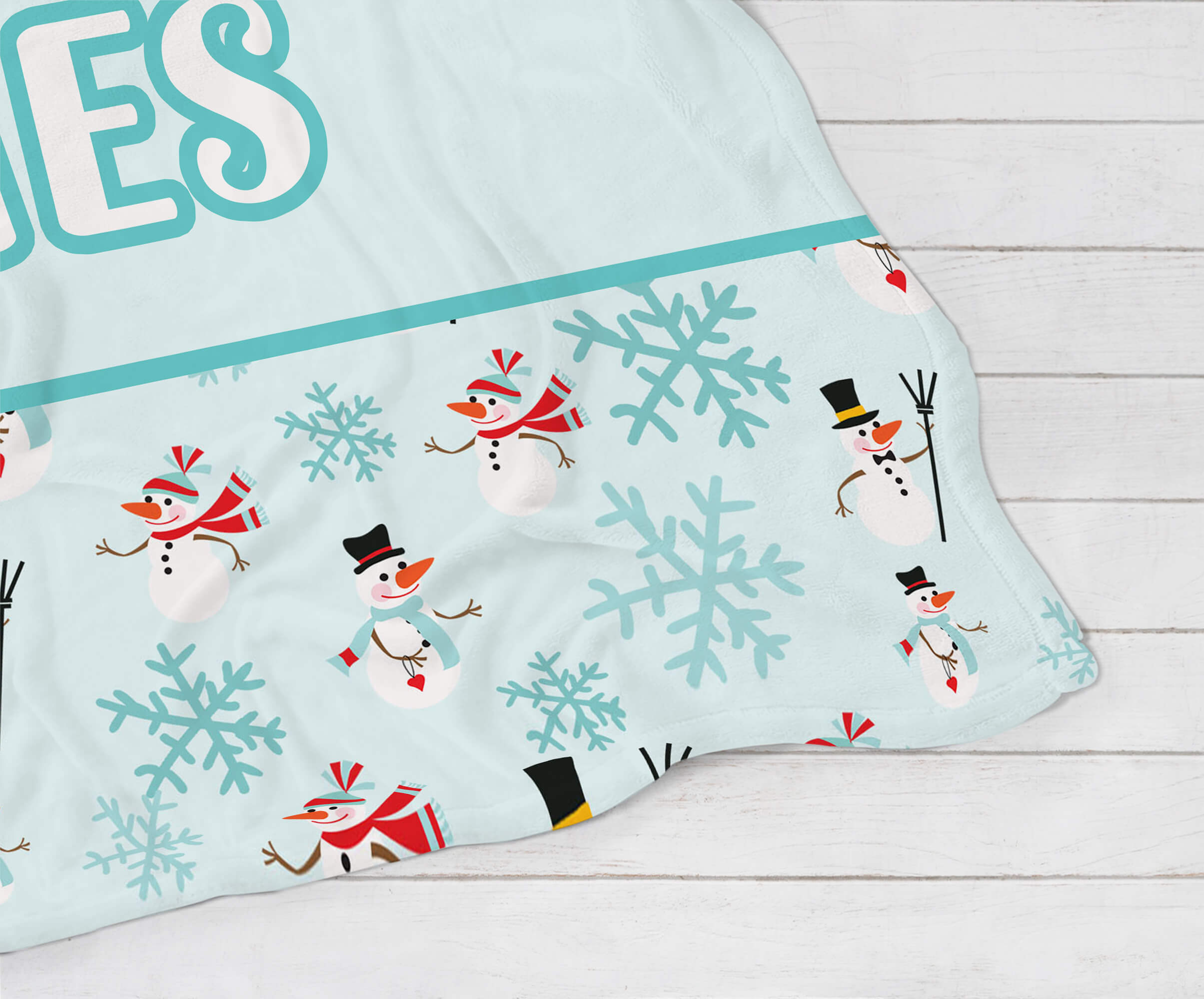 Personalized Christmas Blanket - Funny Snowmen