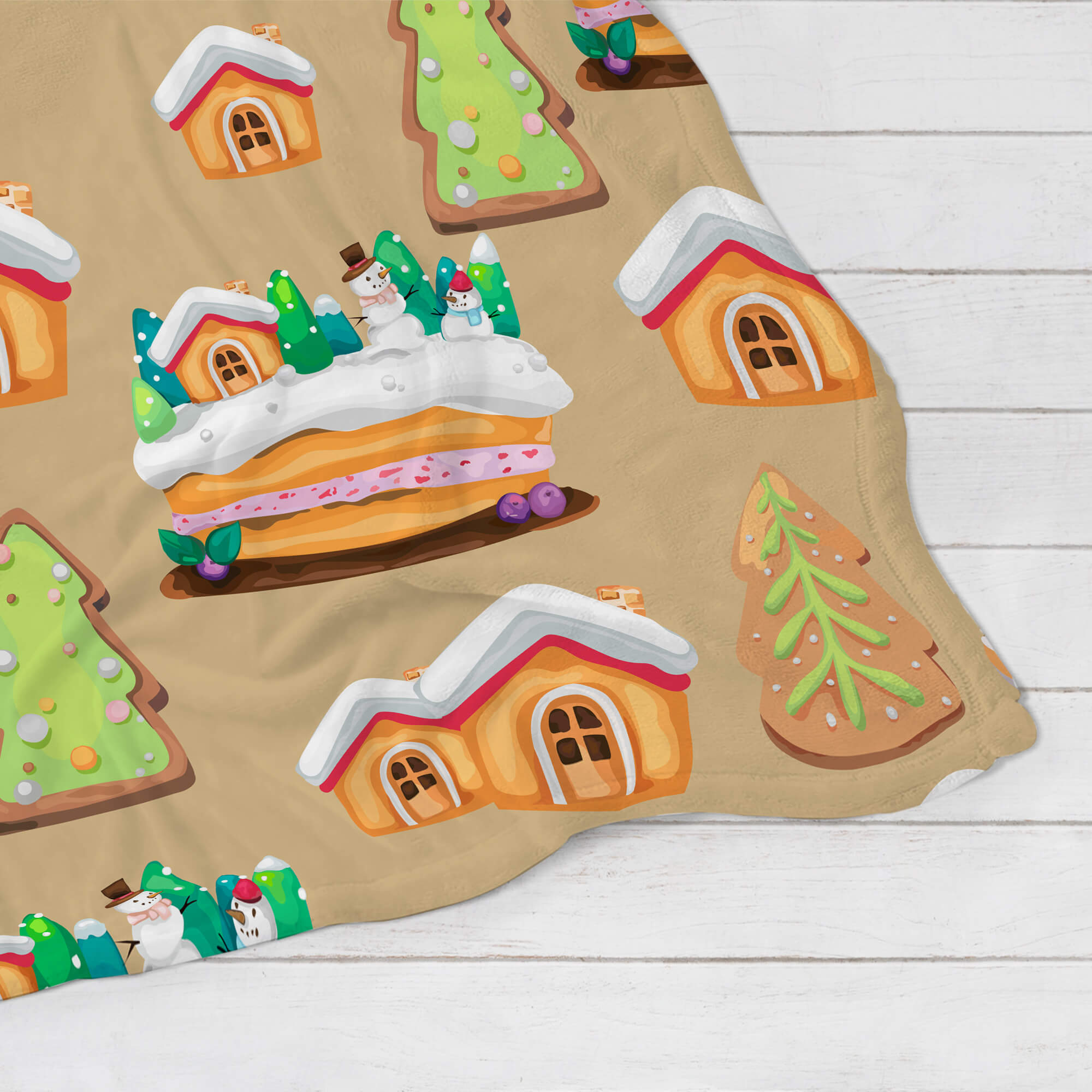 Christmas Blanket - Gingerbread World