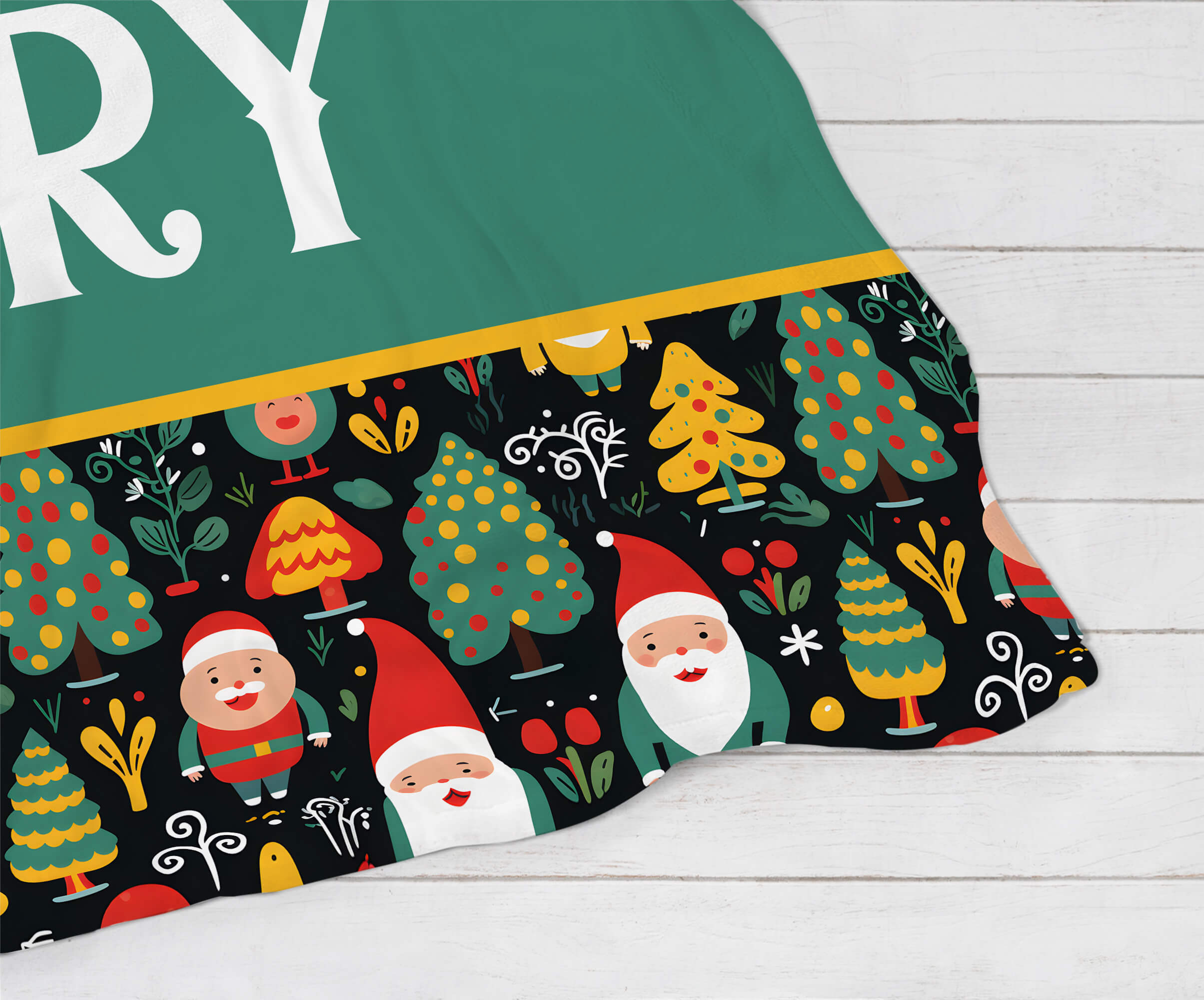 Personalized Christmas Blanket - Gnomes