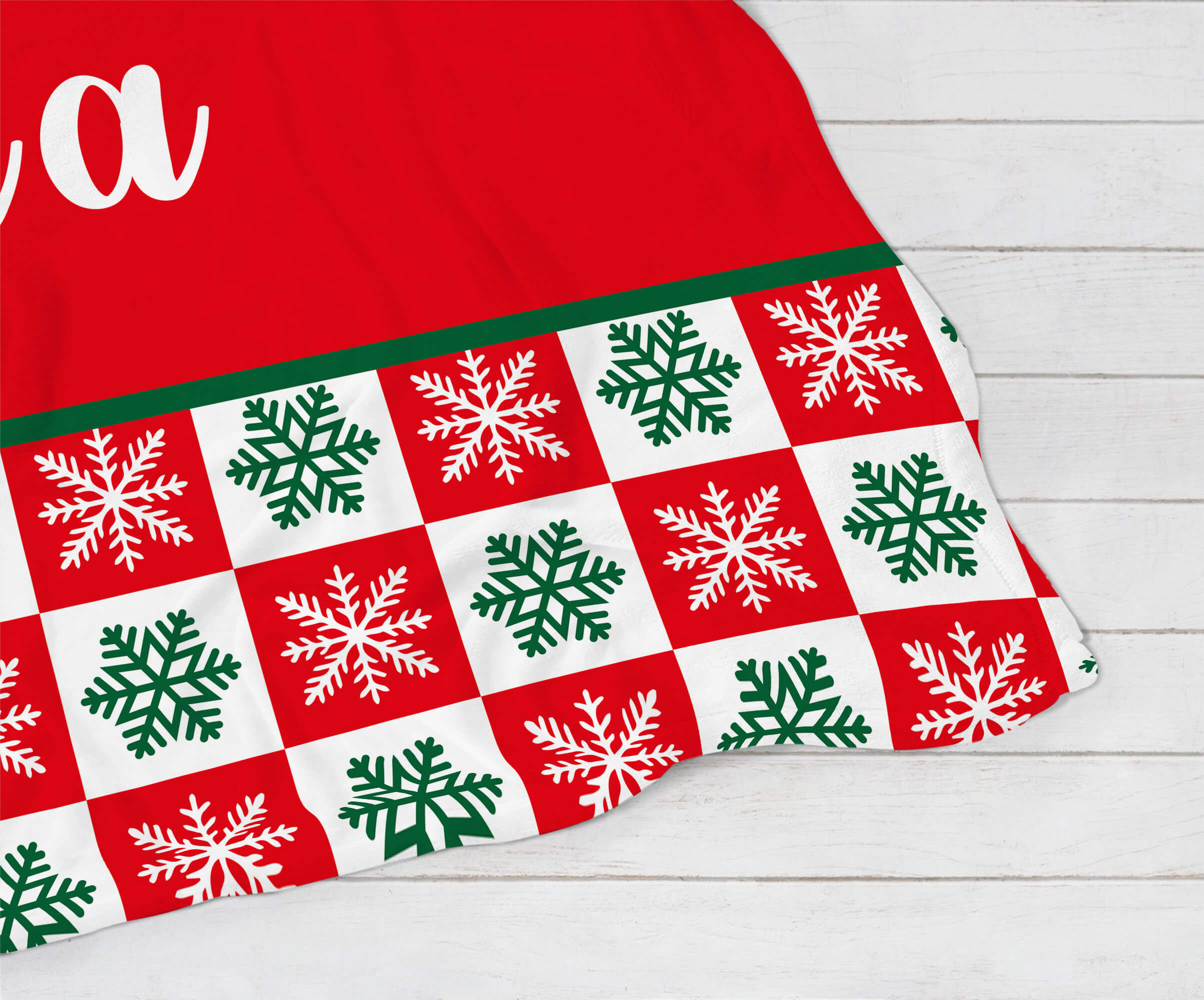 Personalized Christmas Blanket - Wonderful Snowflakes