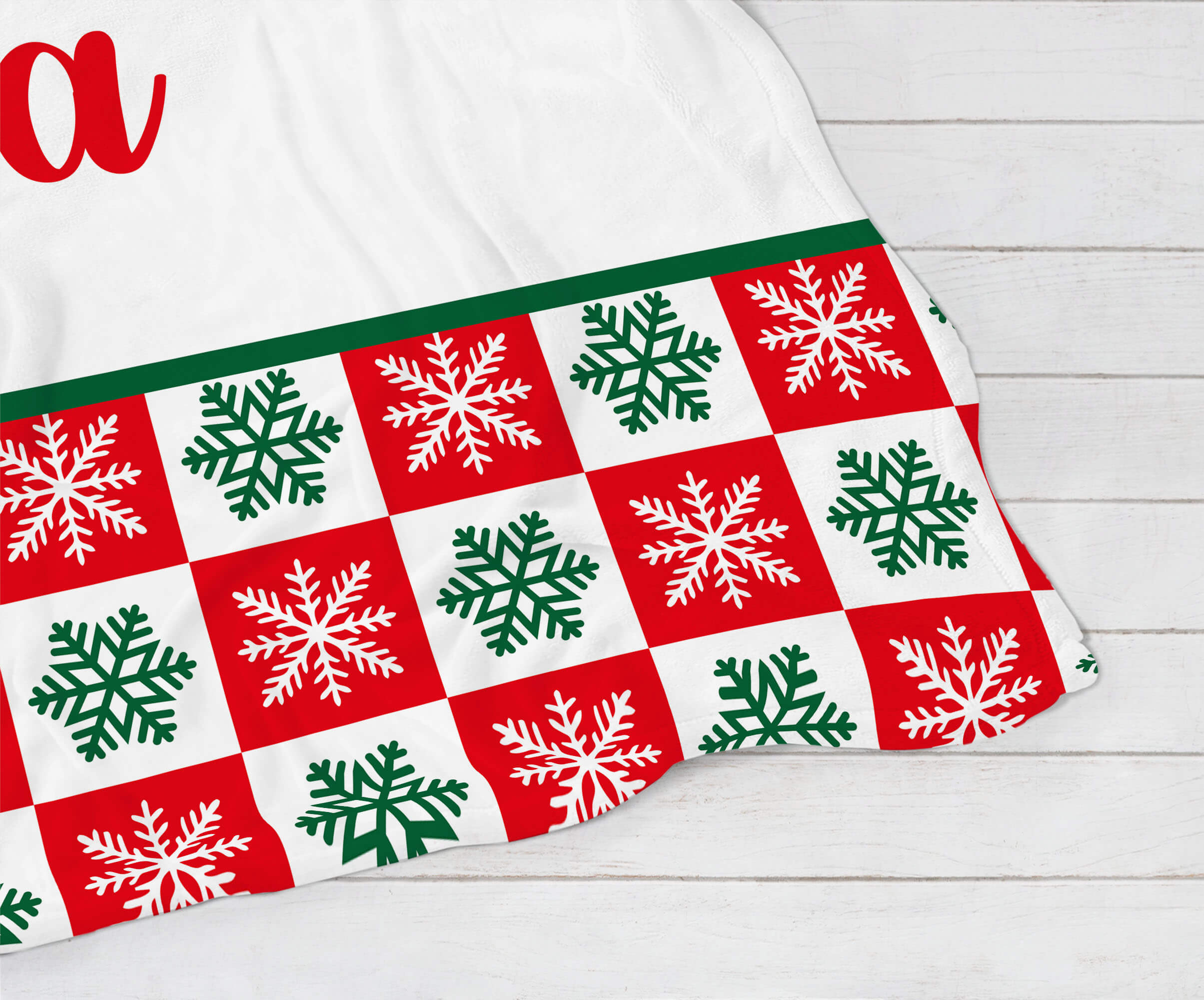 Personalized Christmas Blanket - Wonderful Snowflakes