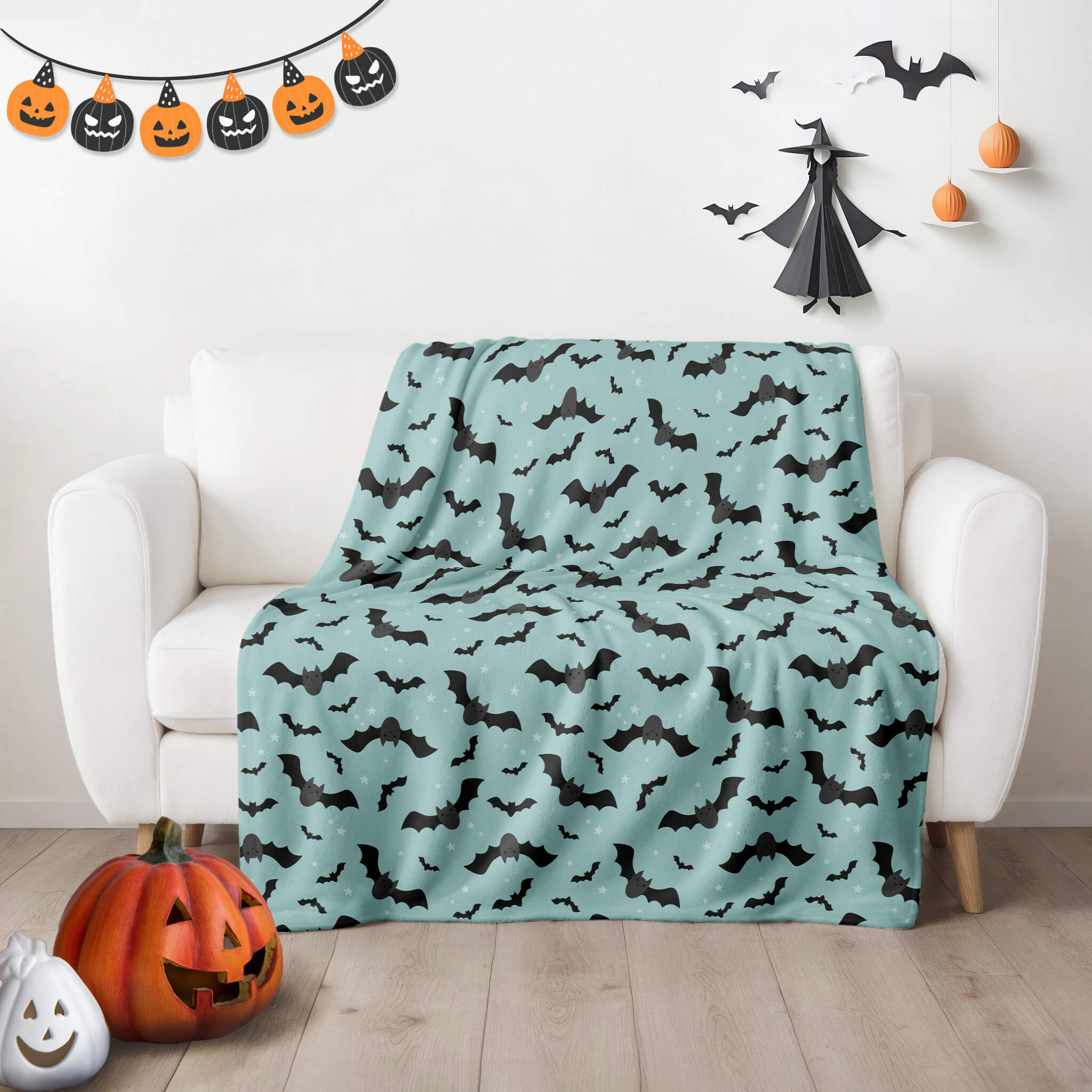 Halloween Blanket - Bats