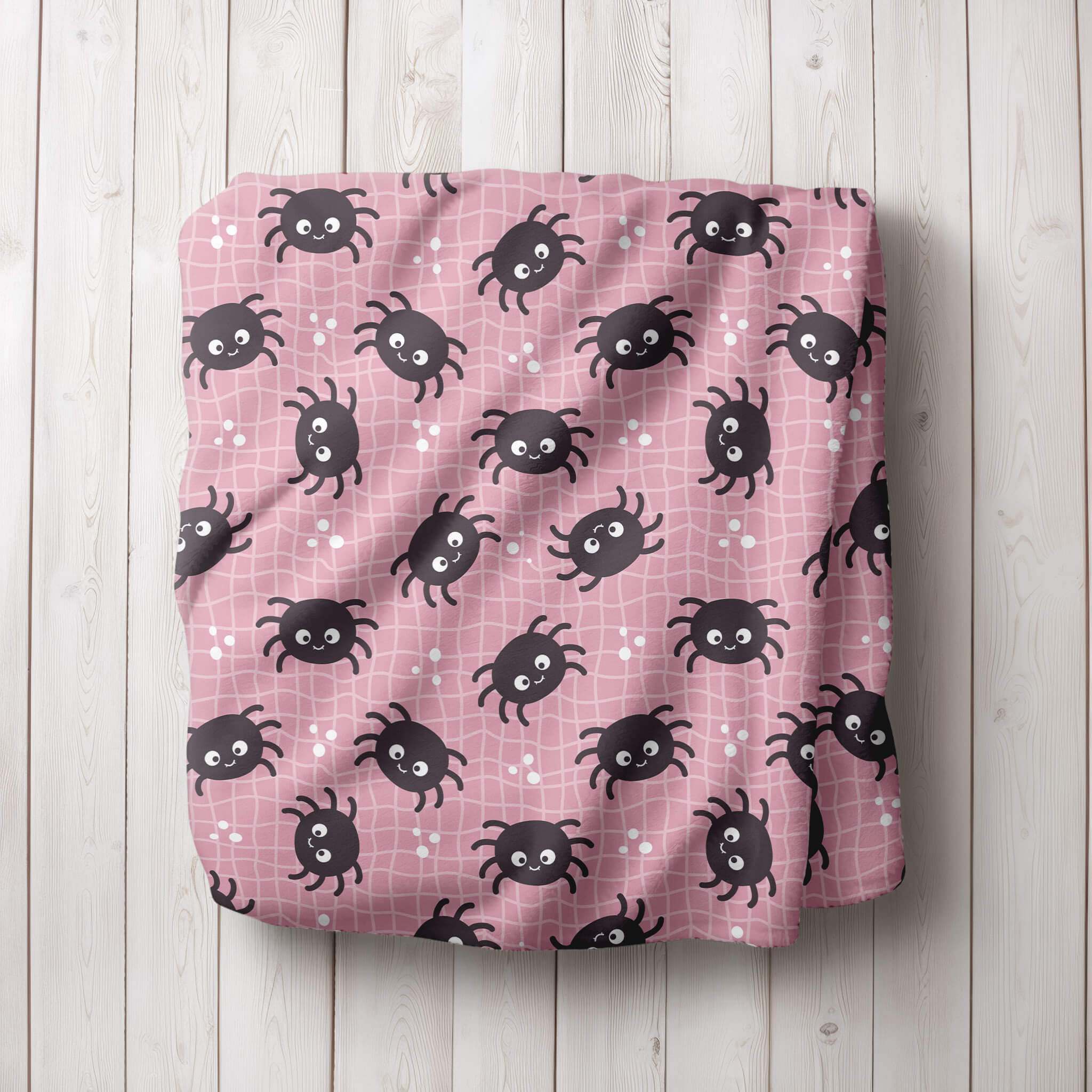 Halloween Blanket - Cute Spiders