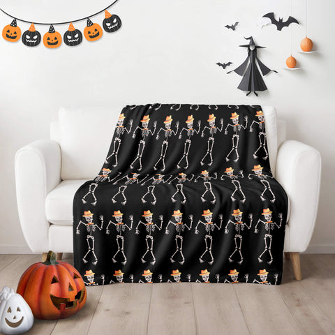 Halloween Blanket - Dancing Skeleton