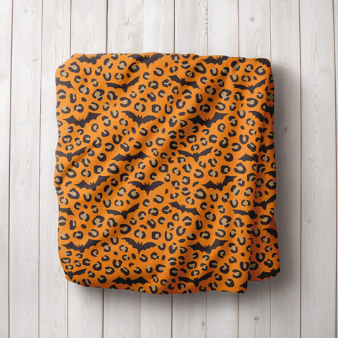 Halloween Blanket - Leopard Bat