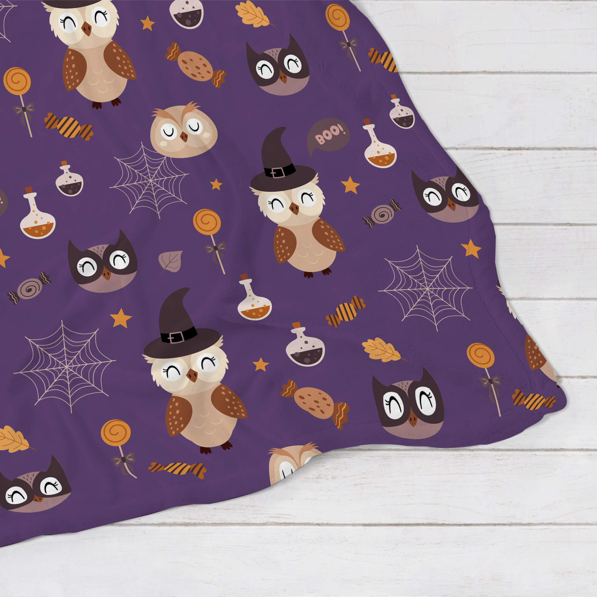 Halloween Blanket - Lovely Owls