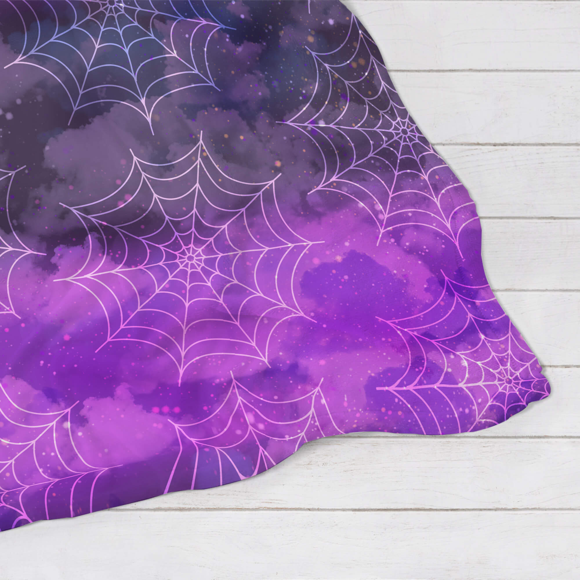 Halloween Blanket - Purple Web