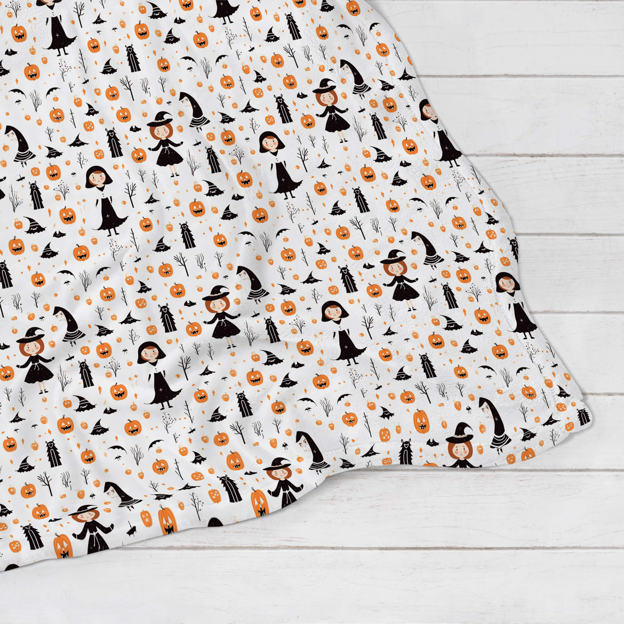 Halloween Blanket - Witches-Pumpkins