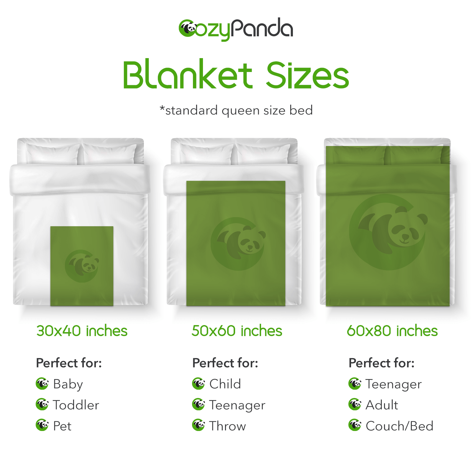 Personalized Blanket Sizes