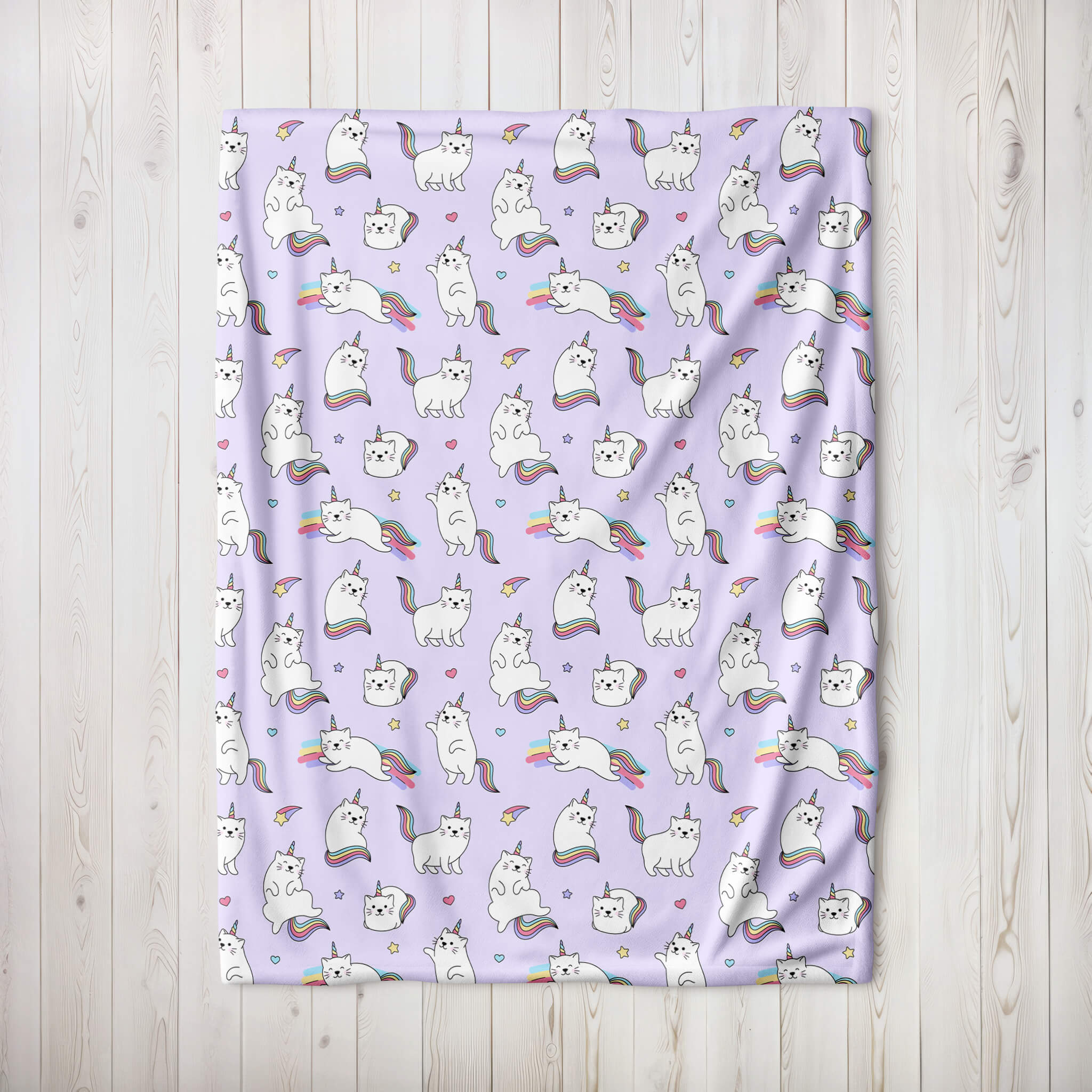 Cozy Blanket - Cat Unicorn