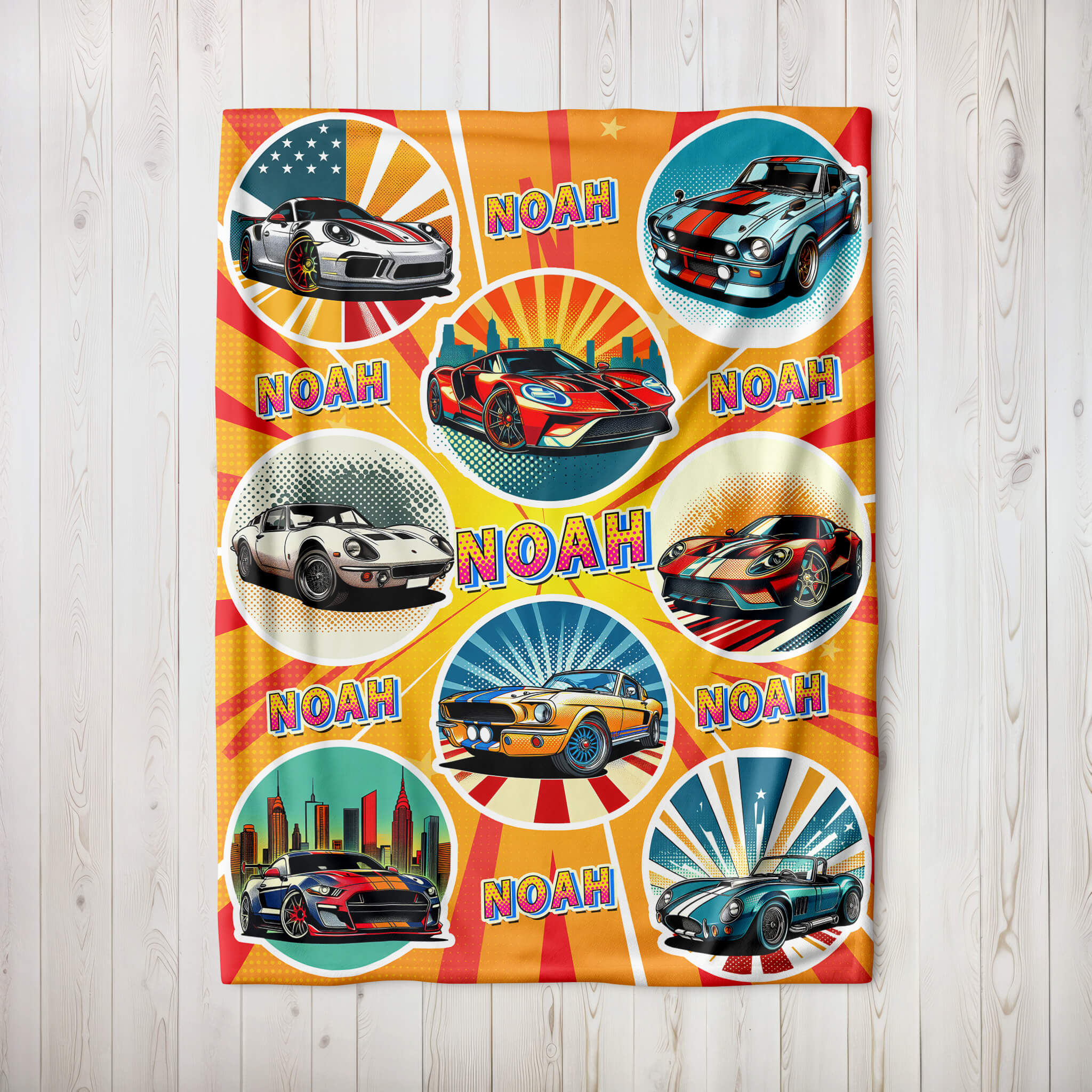 Personalized Blanket - Sport Cars