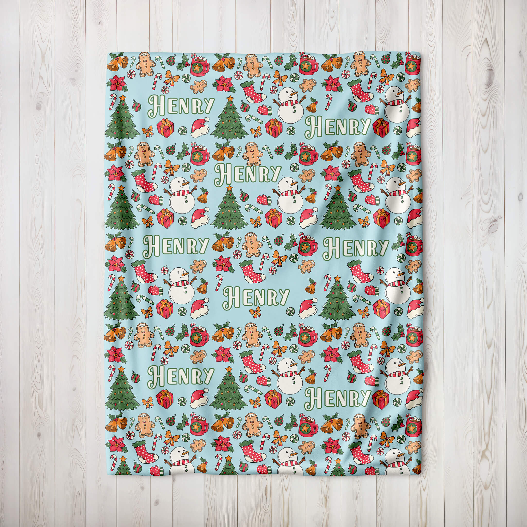 Personalized Christmas Blanket - Christmas Story