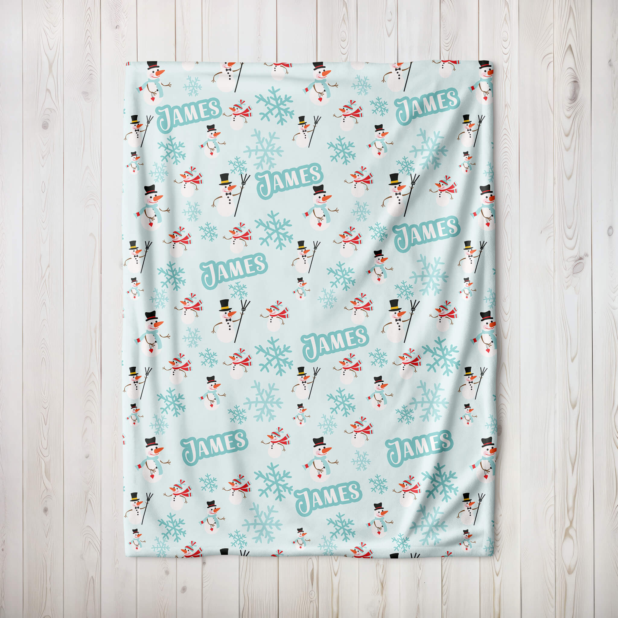 Personalized Christmas Blanket - Funny Snowmen