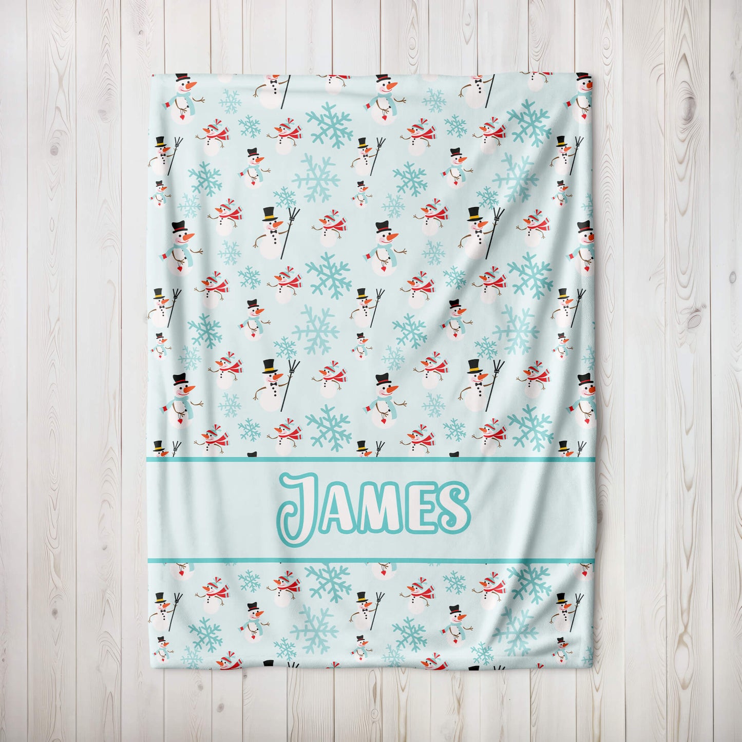 Personalized Christmas Blanket - Funny Snowmen