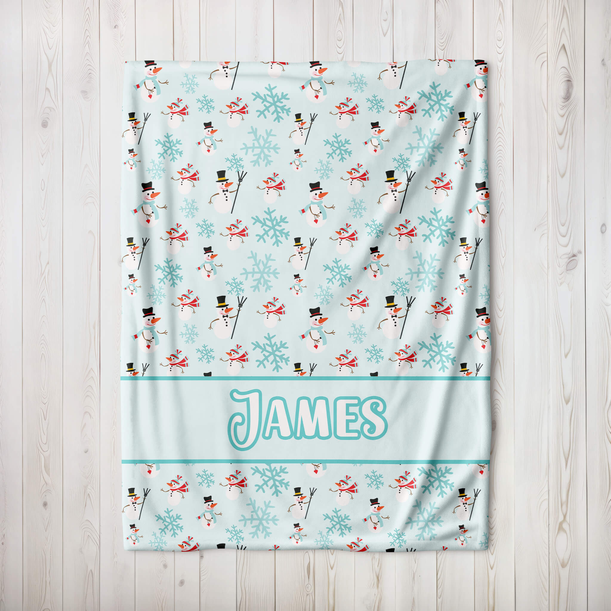 Personalized Christmas Blanket - Funny Snowmen