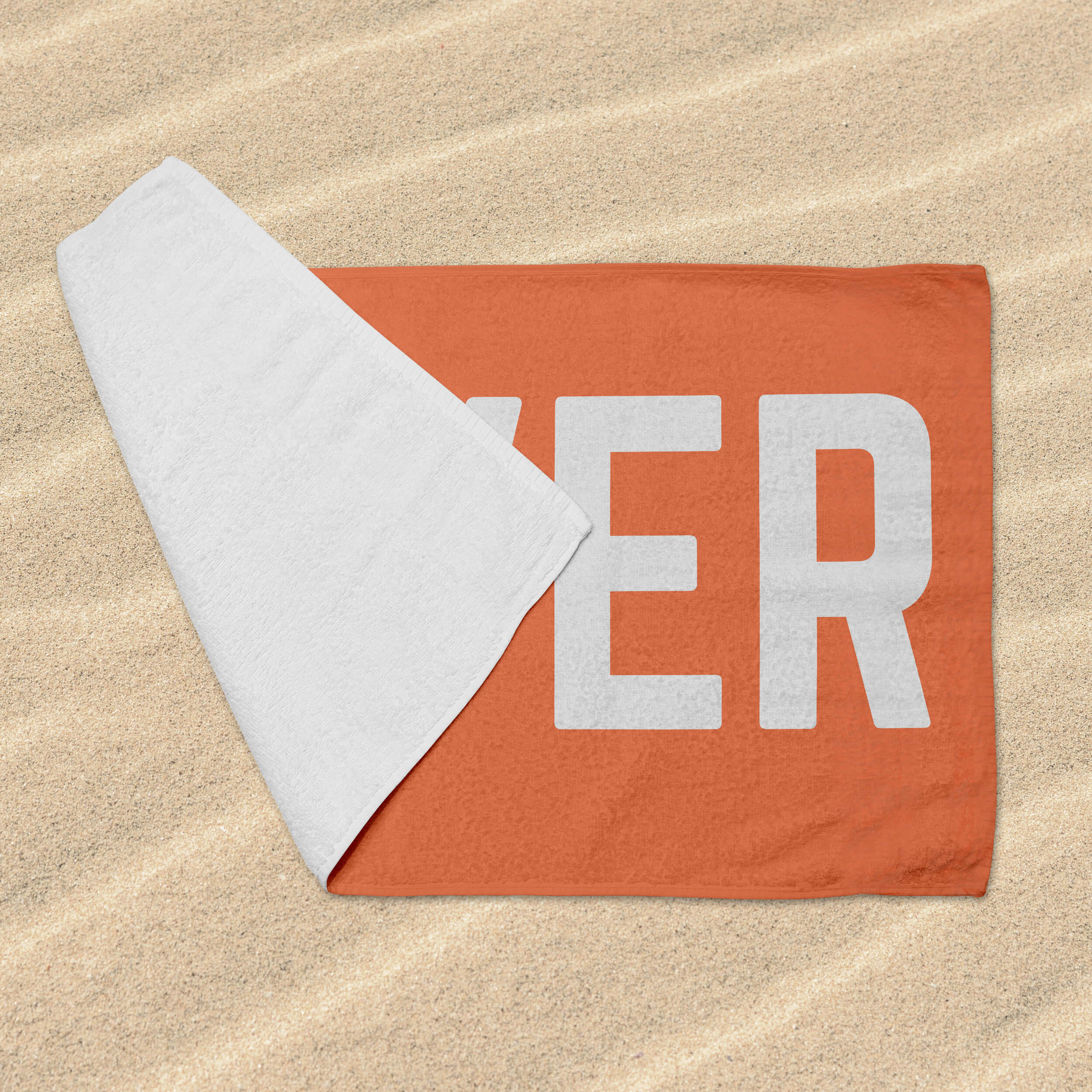 Personalized Beach Towel - Big Name