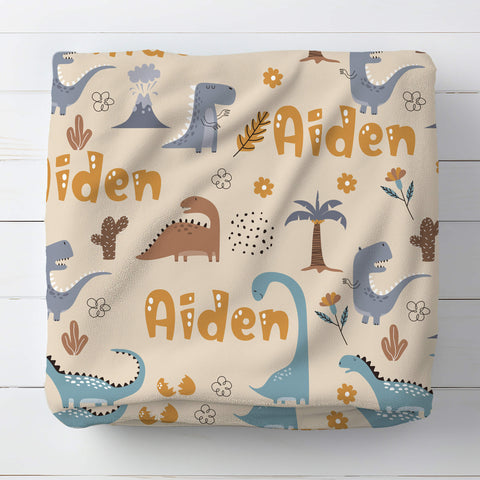 Personalized Baby Blanket - Dream Dino