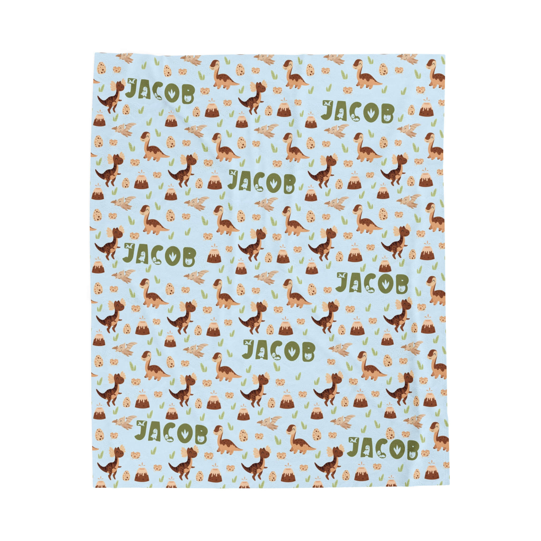 Personalized Baby Blanket - Miracle Dinosaurs