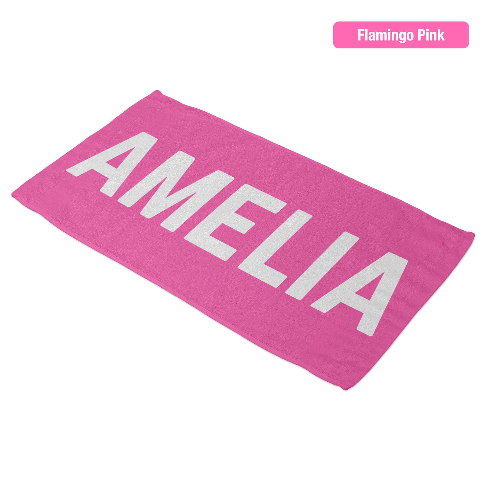 Personalized Beach Towel - Big Name