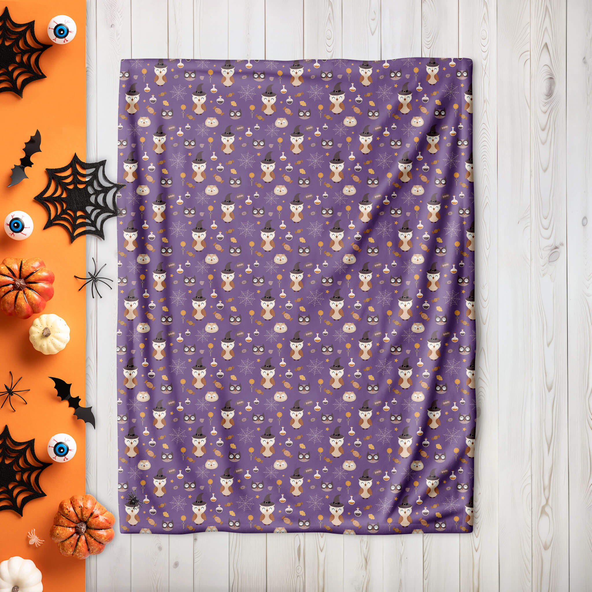 Halloween Blanket - Lovely Owls