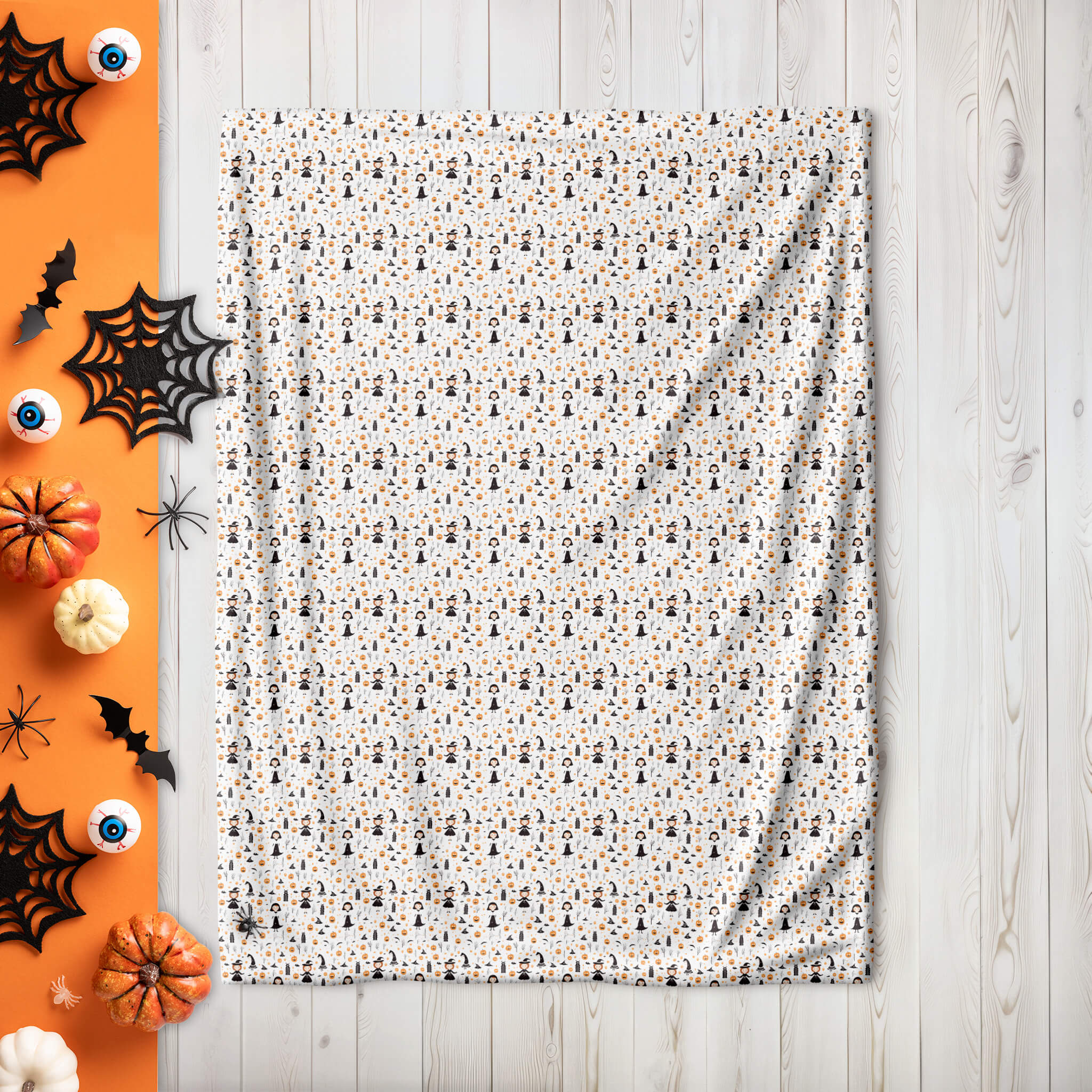 Halloween Blanket - Witches-Pumpkins