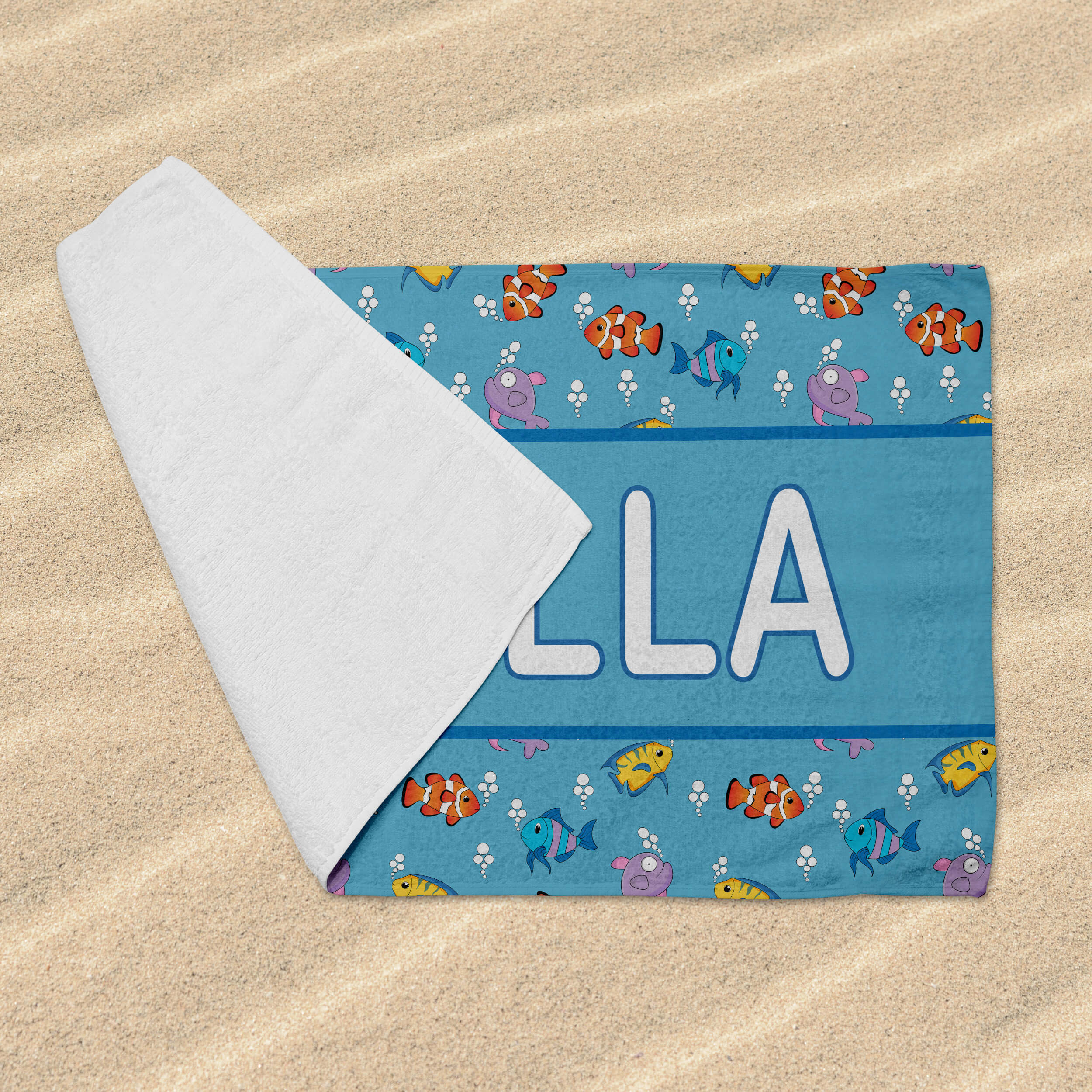 Personalized Beach Towel - Ocean Friends