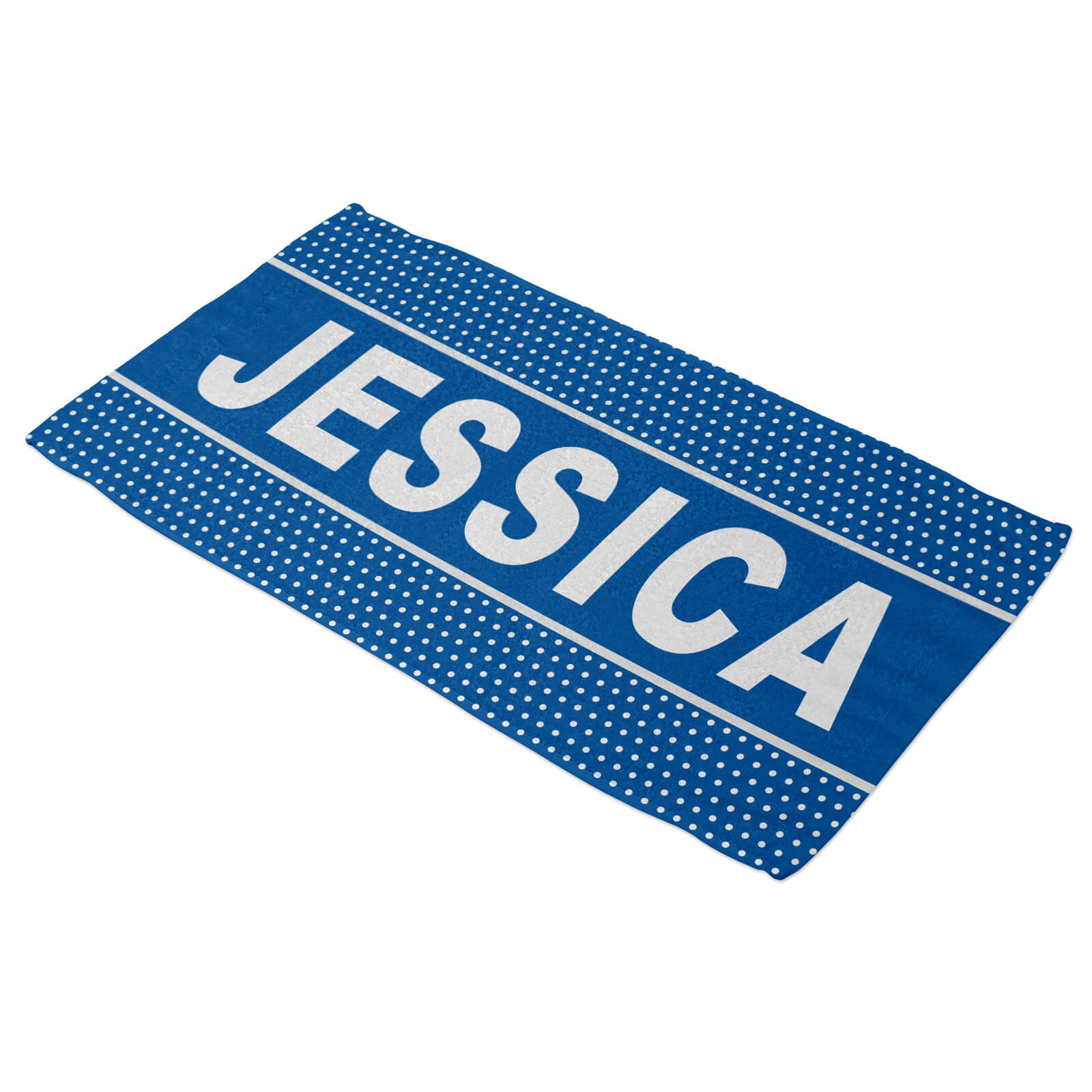 Personalized Beach Towel - Polka Dots