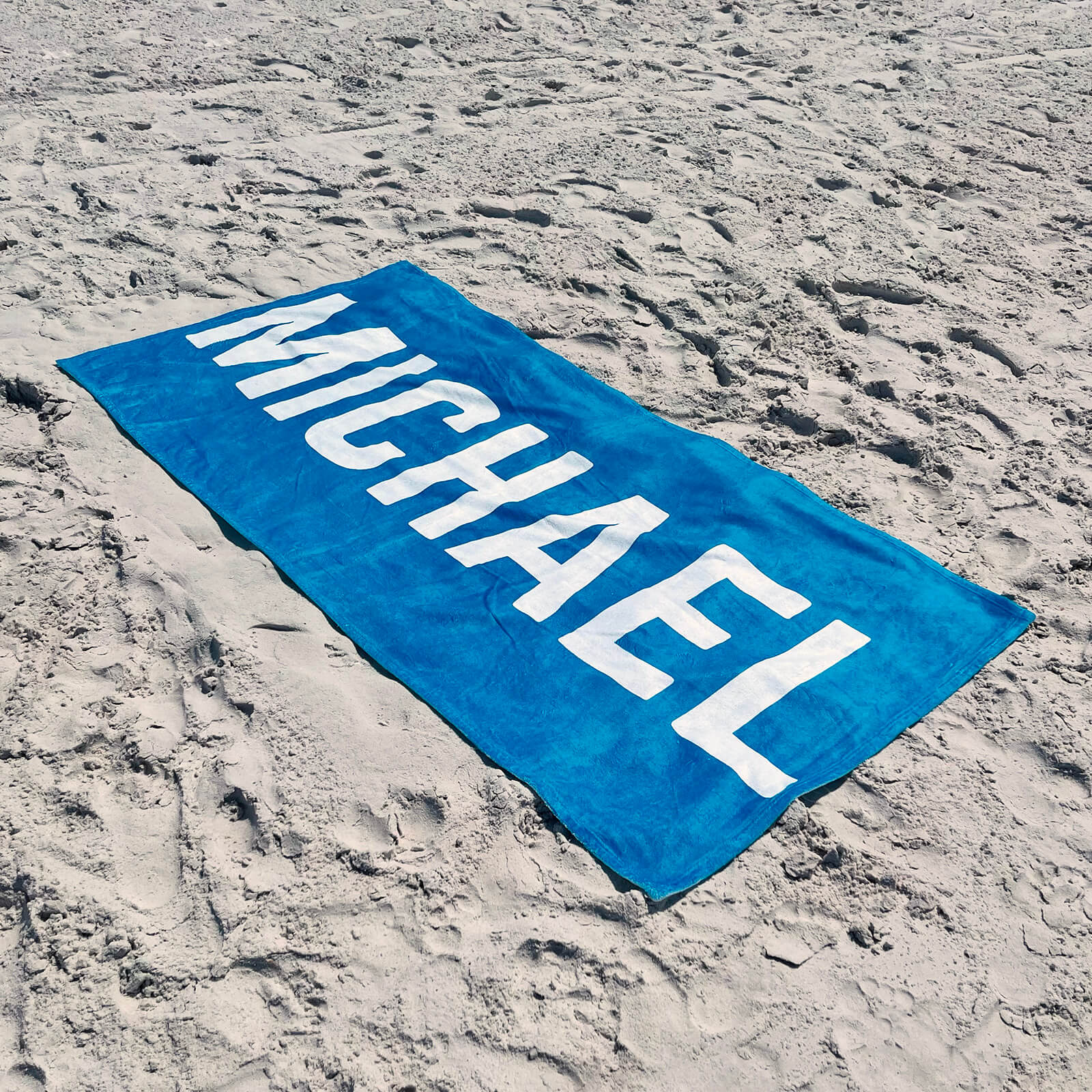 Personalized Beach Towel - Big Name