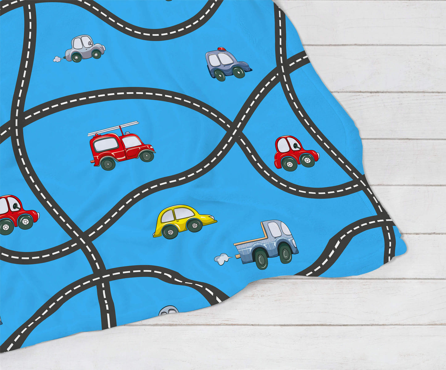 Personalized Name Blanket - Racing Track