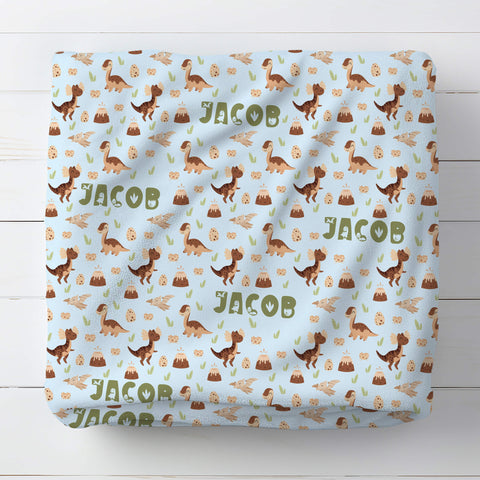 Personalized Baby Blanket - Miracle Dinosaurs