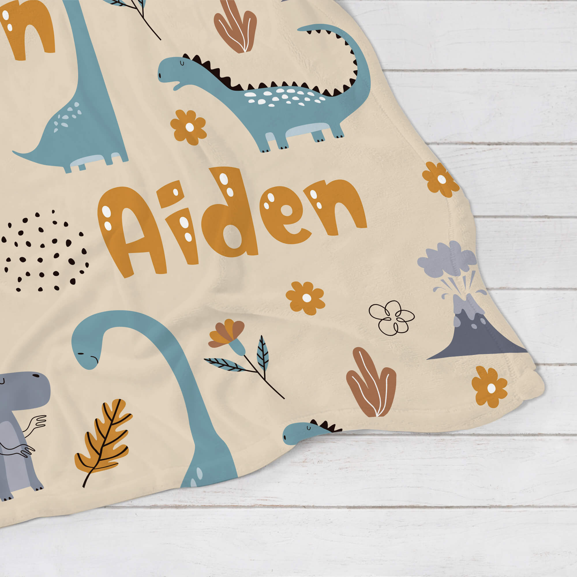 Personalized Baby Blanket - Dream Dino